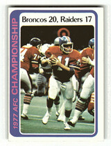1978 Topps Base Set #167 AFC Championship