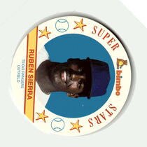 1989 MSA Bimbo Super Stars Discs #6 Ruben Sierra