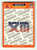 1989 Pro Set Super Bowl Logos #13 Super Bowl XIII