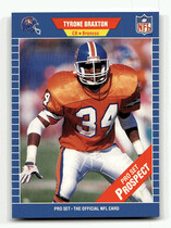1989 Pro Set Base Set #543 Tyrone Braxton