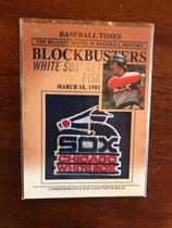2012 Topps Update Blockbusters Commemorative Hat Logo Patch #BP-18 Carlton Fisk