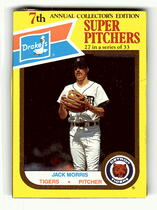 1987 Drakes #27 Jack Morris