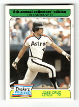 1985 Drakes #7 Jose Cruz