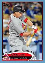 2012 Topps Wal Mart Blue Border Series 2 #612 Carlos Beltran