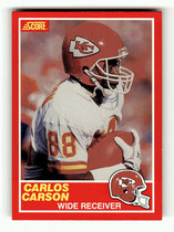 1989 Score Base Set #168 Carlos Carson
