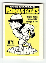 1986 Fleer Team Stickers Pennants Famous Feats #3 Indians