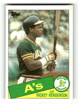 1985 Topps Base Set #115 Rickey Henderson