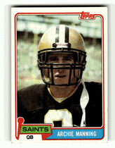 1981 Topps Base Set #158 Archie Manning