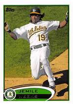 2012 Topps Base Set Series 2 #640 Jemile Weeks