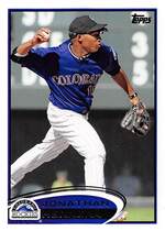 2012 Topps Base Set Series 2 #576 Jonathan Herrera