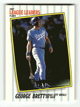 1987 Fleer League Leaders #5 George Brett