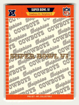 1989 Pro Set Super Bowl Logos #6 Super Bowl VI