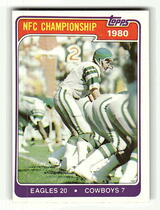 1981 Topps Base Set #492 1980 NFC Champions