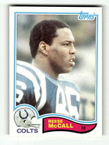 1982 Topps Base Set #18 Reese McCall