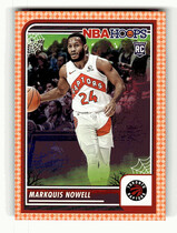2023 Panini NBA Hoops Haunted Hoops Orange #57 Markquis Nowell