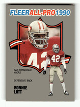 1990 Fleer All-Pros #19 Ronnie Lott
