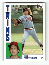 1984 Topps Base Set #648 Len Whitehouse