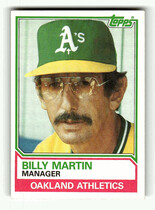 1983 Topps Base Set #156 Billy Martin