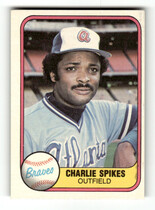 1981 Fleer Base Set #259 Charlie Spikes
