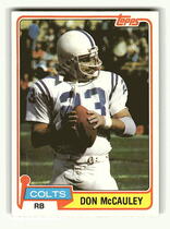1981 Topps Base Set #137 Don McCauley