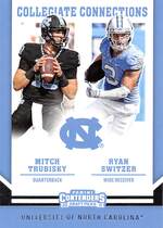 2017 Panini Contenders Draft Picks Collegiate Connections #3 Mitchell Trubisky|Ryan Switzer