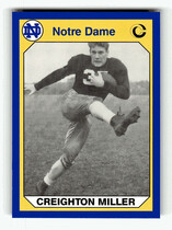 1990 Collegiate Collection Notre Dame 200 #118 Creighton Miller