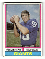 1974 Topps Base Set #23 Norm Snead