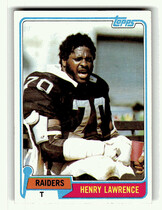 1981 Topps Base Set #382 Henry Lawrence