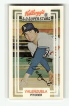 1983 Kelloggs Base Set #7 Fernando Valenzuela