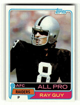 1981 Topps Base Set #510 Ray Guy