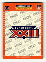 1989 Pro Set Super Bowl Logos #23 Super Bowl XXIII