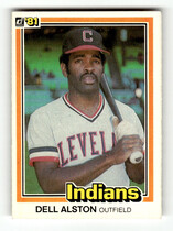 1981 Donruss Base Set #322 Dell Alston