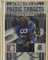 2009 Donruss Elite Prime Targets Black #3 Calvin Johnson