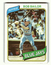 1980 Topps Base Set #581 Bob Bailor