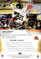 2014 Topps Prime PrimeTimers #PT-JG Josh Gordon