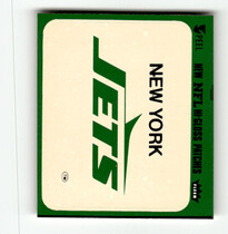 1980 Fleer Team Action Stickers #38LA New York Jets