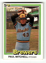 1981 Donruss Base Set #205 Paul Mitchell