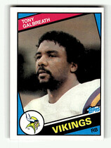 1984 Topps Base Set #292 Tony Galbreath