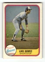 1981 Fleer Base Set #253 Luis Gomez