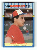 1988 Fleer League Leaders #14 Andres Galarraga