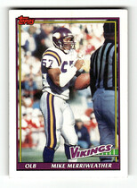 1991 Topps Base Set #387 Mike Merriweather