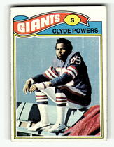1977 Topps Base Set #368 Clyde Powers