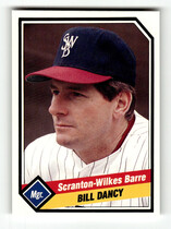 1989 CMC Scranton Wilkes-Barre Red Barons #25 Bill Dancy