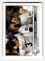 2022 Topps Base Set #222 Colorado Rockies