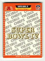 1989 Pro Set Super Bowl Logos #4 Super Bowl IV