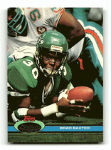 1991 Stadium Club Base Set #377 Brad Baxter