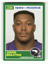1989 Score Base Set #256 David Braxton