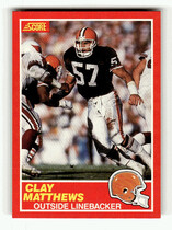 1989 Score Base Set #127 Clay Mathews