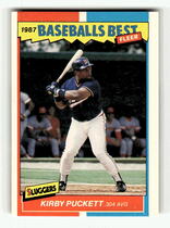 1987 Fleer Sluggers/Pitchers Baseballs Best #31 Kirby Puckett