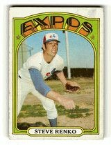 1972 Topps Base Set #307 Steve Renko